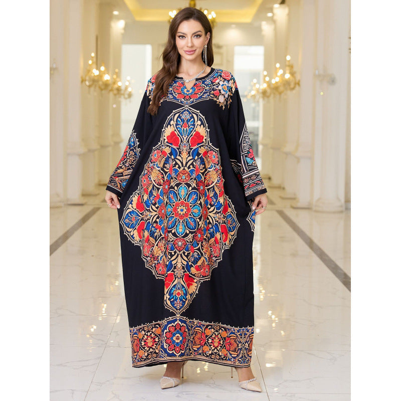 Women Exquisite Embroidered Kaftan Robe Ivyshape