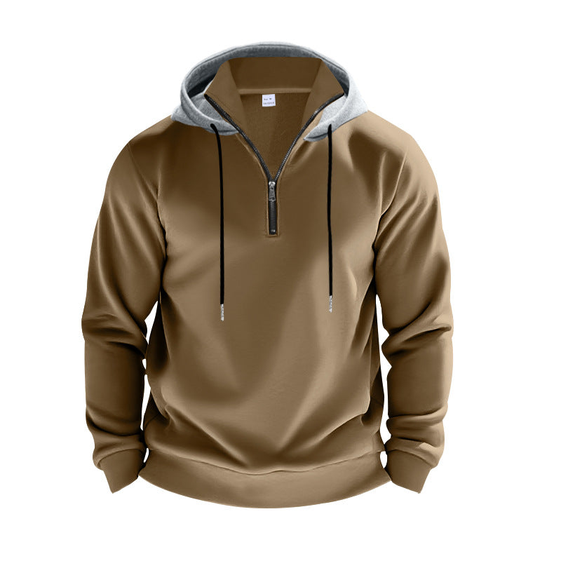 Men's hoodie with modern zipper and breathable fabric quality Ivyshape