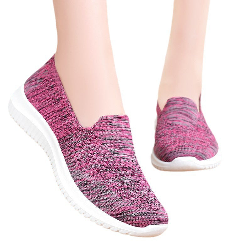 Women Slip-On Sport Sneaker with breathable upper material and slip-resistant sole Ivyshape