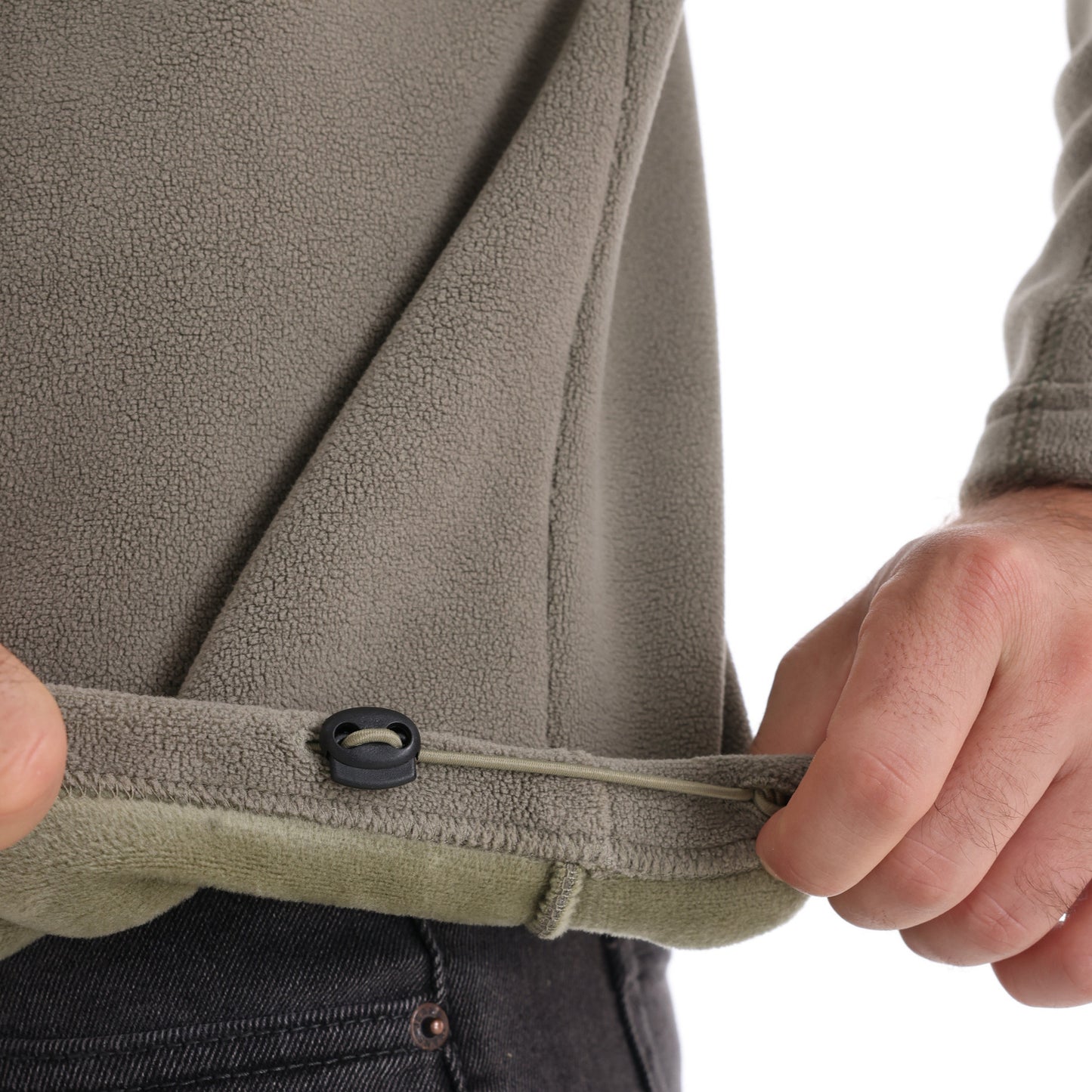 Men's microfleece pullover with half zip Ivyshape