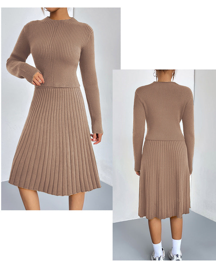 IvyShape | A-line skirt sweater set