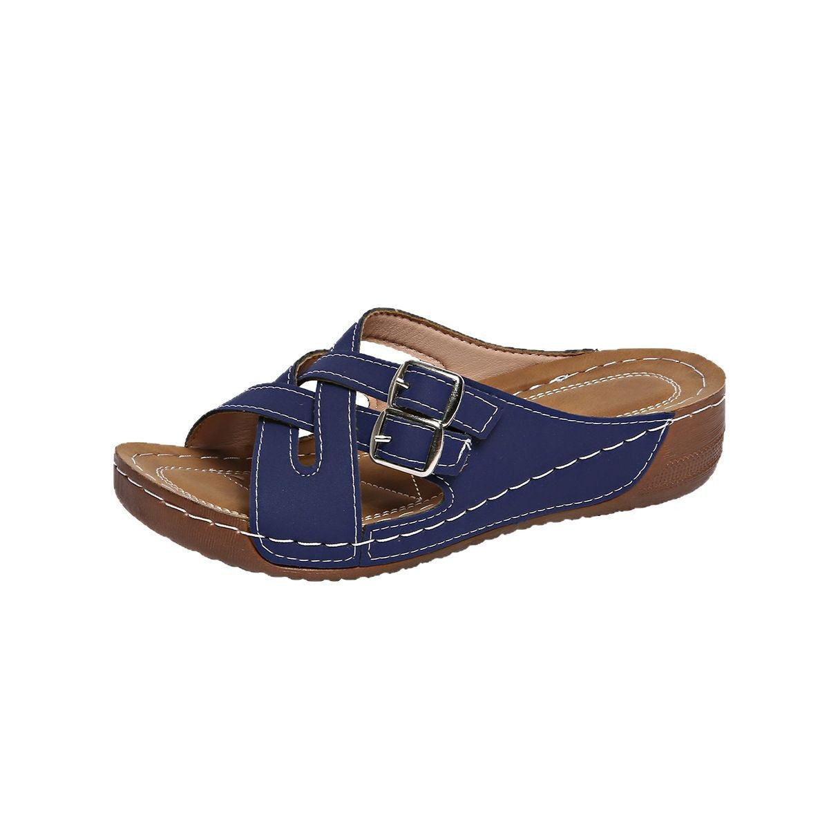 Ladies Comfortable Clogs with Adjustable Buckles and Anatomical Footbed Ivyshape