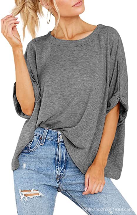 Ladies casual oversized T-shirt Ivyshape