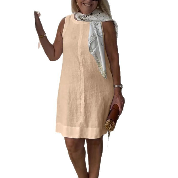 Ladies Shift Dress with Scarf Detail Ivyshape