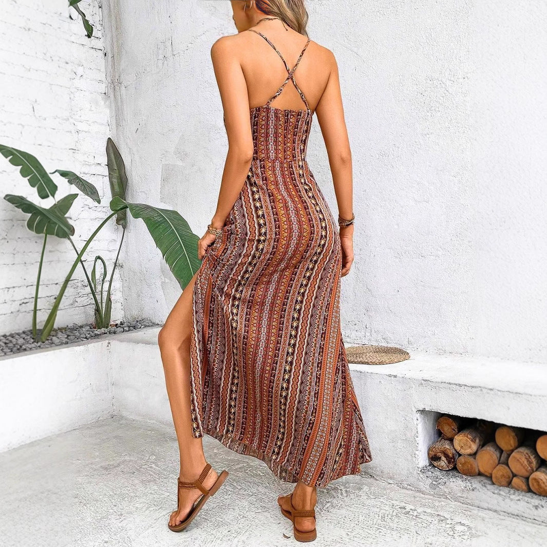 IvyShape | Printed Beach Women's Dress