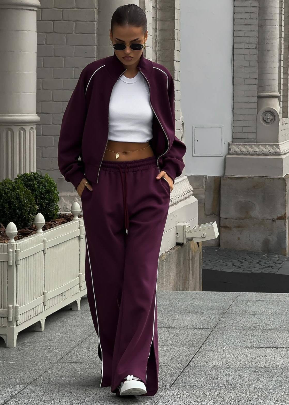 Ivyshape | Tracksuit Set Sporty Luxe