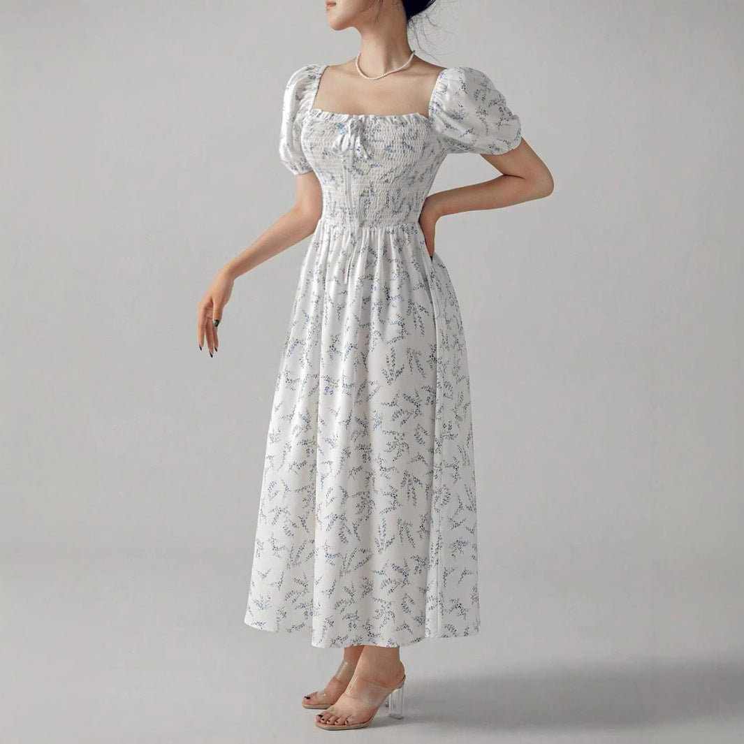 IvyShape | Printed Elegant Flowing Long Dress