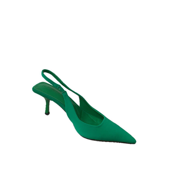Women's slingback pumps with pointed toe and elegant heel Ivyshape