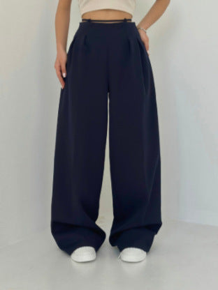 Women's High-Waisted Pleated Trousers Ivyshape