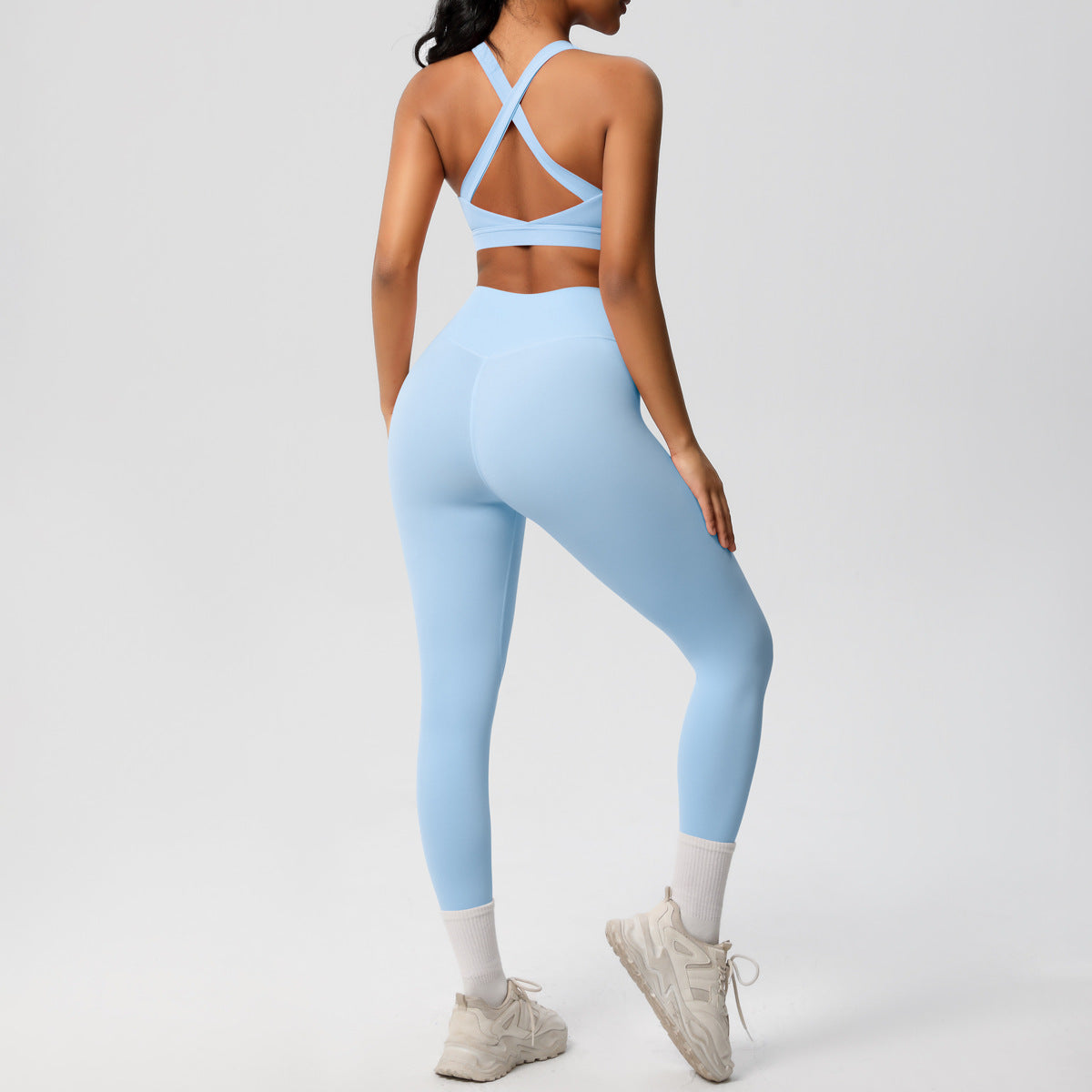 Ladies Sports Bra and High-Performance Leggings Set with Breathable Design Ivyshape