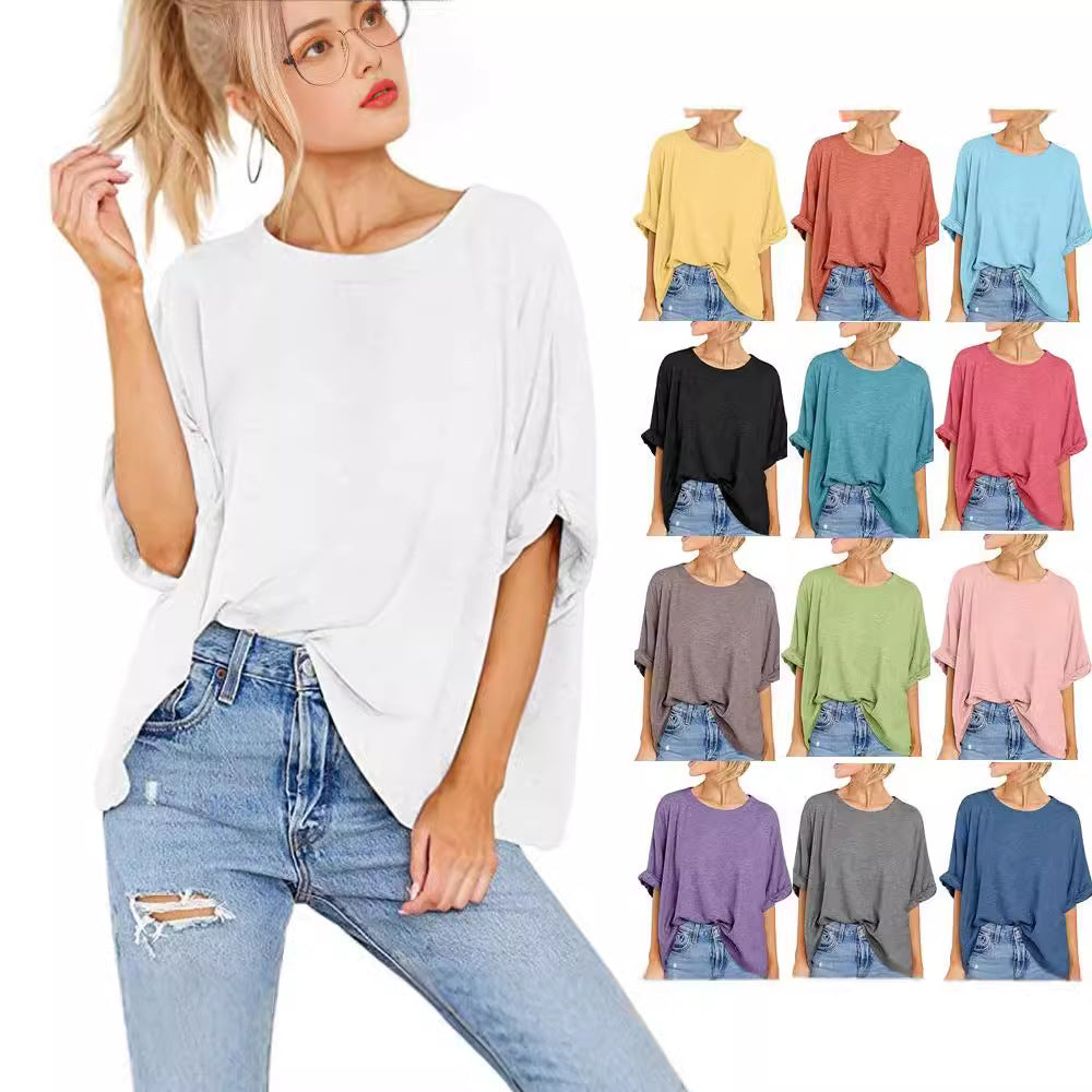 Ladies casual oversized T-shirt Ivyshape