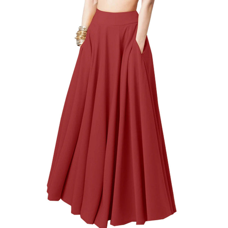 Women Airy Maxi Skirt with High Waist Ivyshape