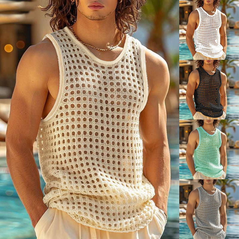 Men's Mesh Sports Tank Top Ivyshape