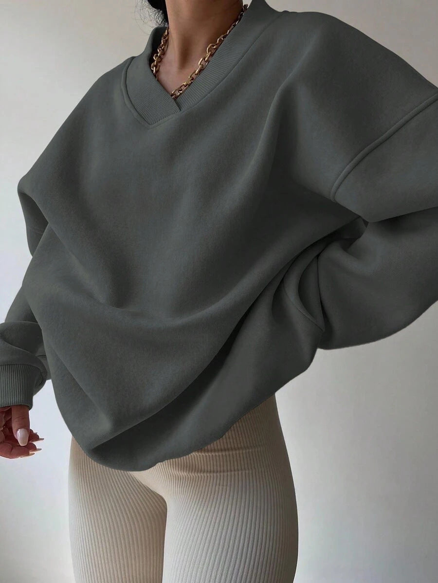 Ivyshape | Casual Long-Sleeve Sweatshirt