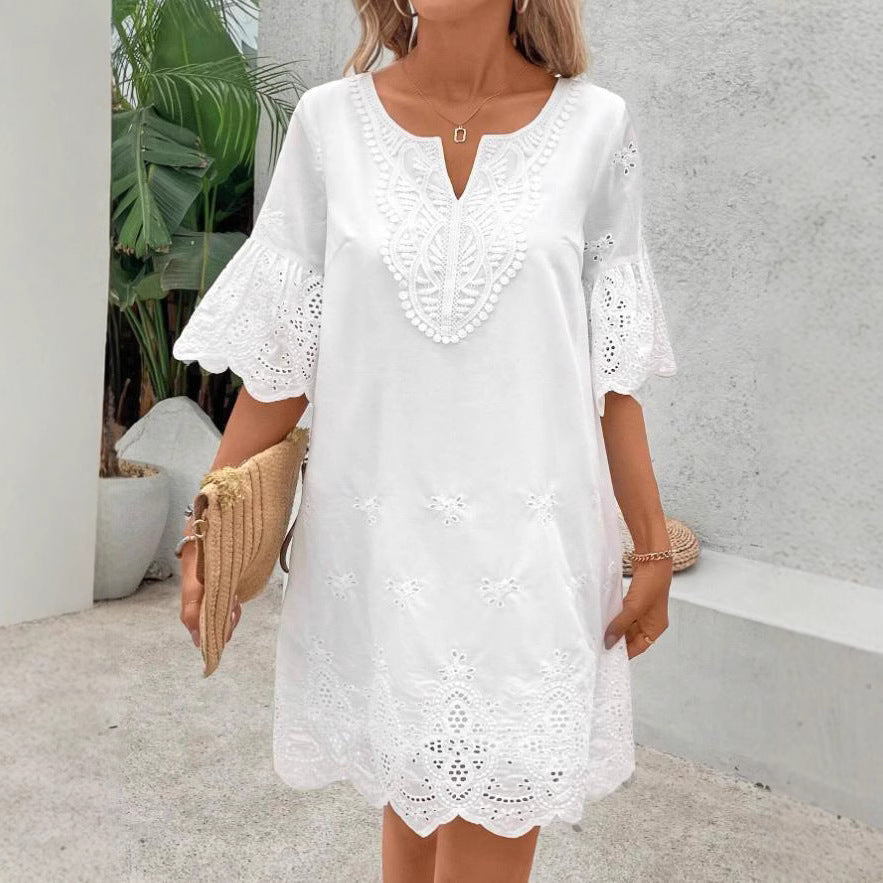 Women's Loose and Elegant Blouse Dress Ivyshape