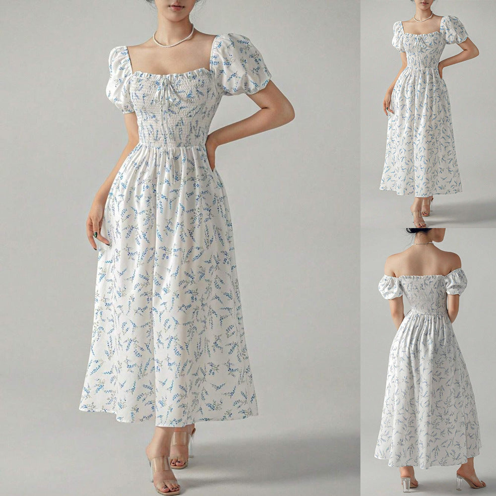 IvyShape | Printed Elegant Flowing Long Dress