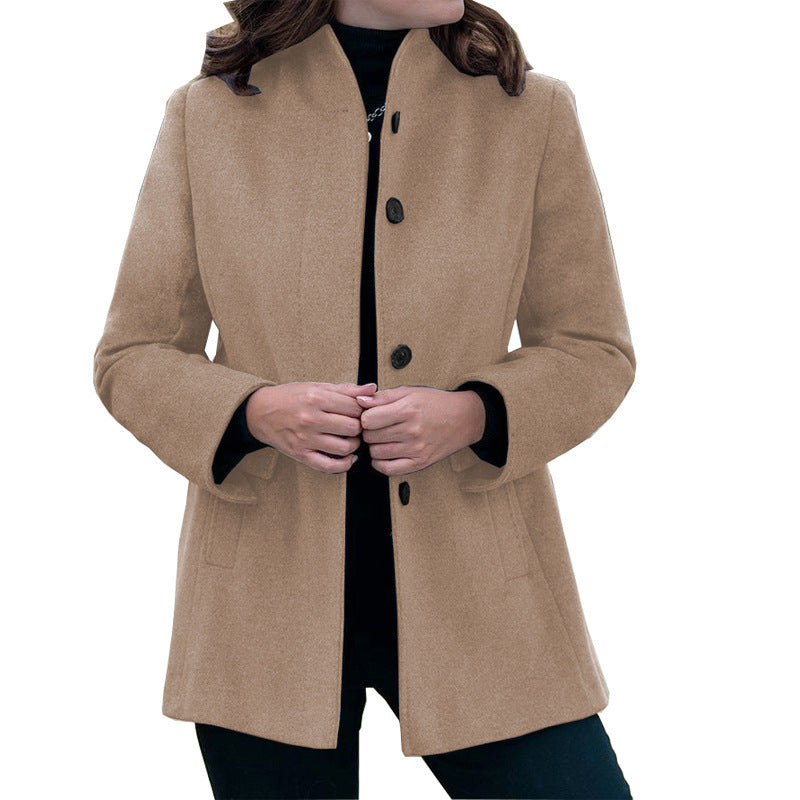 Women's wool coat with narrow cut Ivyshape