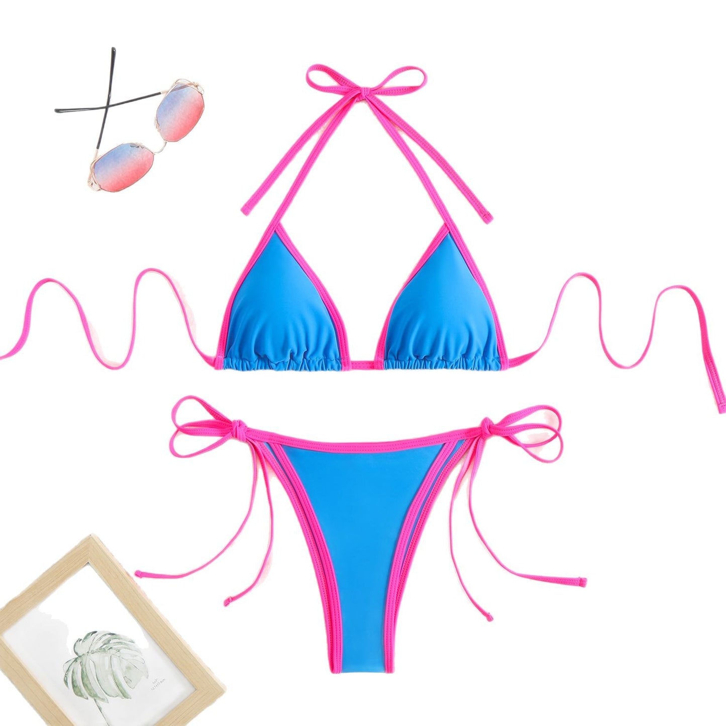 Women Minimalist Triangle Bikini Set Ivyshape