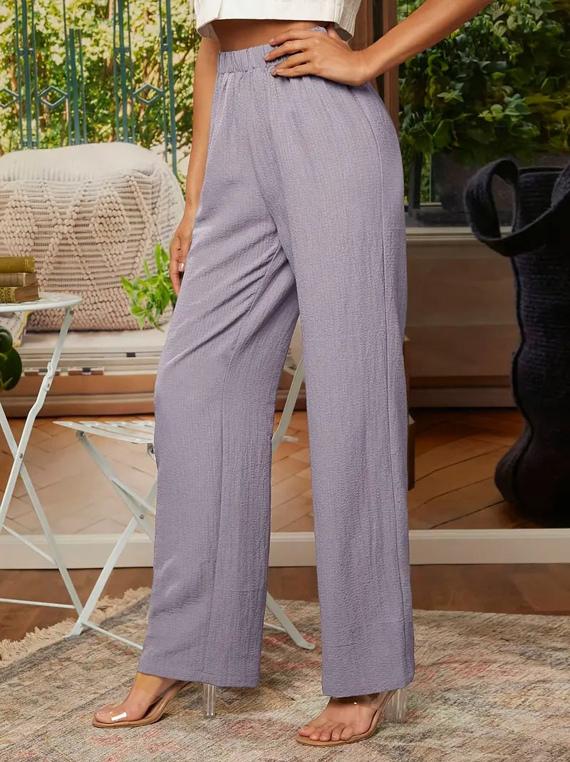 Ladies elegant and airy Palazzo pants Ivyshape