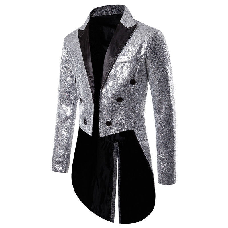 Men's glamorous sequin blazer with exclusive design Ivyshape