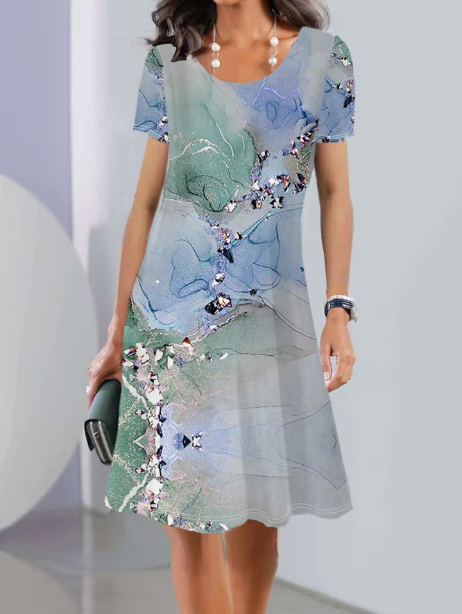 Women Floral Printed A-Line Dress Ivyshape