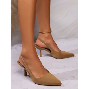Women's Slingback High Heels with elegant pointed design and comfortable heel Ivyshape