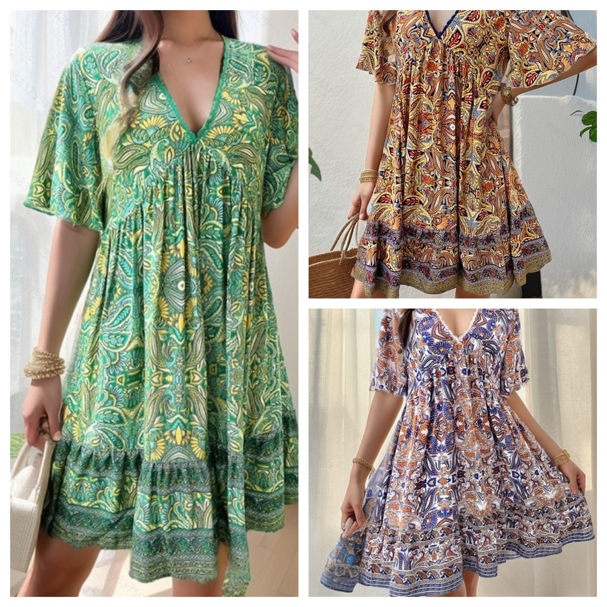 Women's Casual Boho Dress Ivyshape