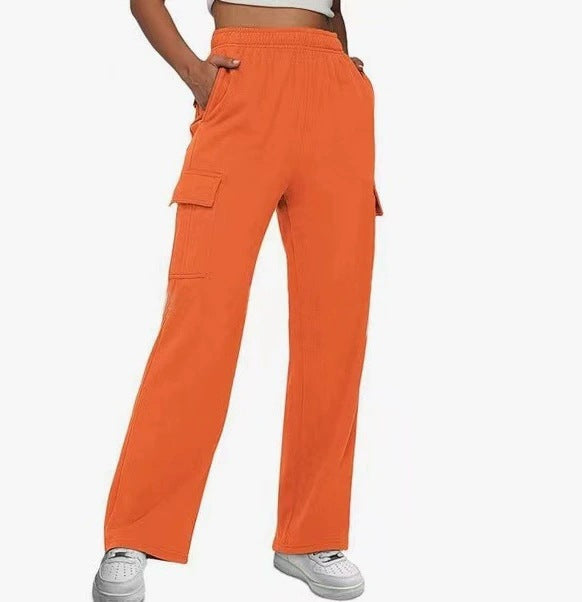 Women Cargo Pants with Wide Leg and Practical Side Pockets Ivyshape