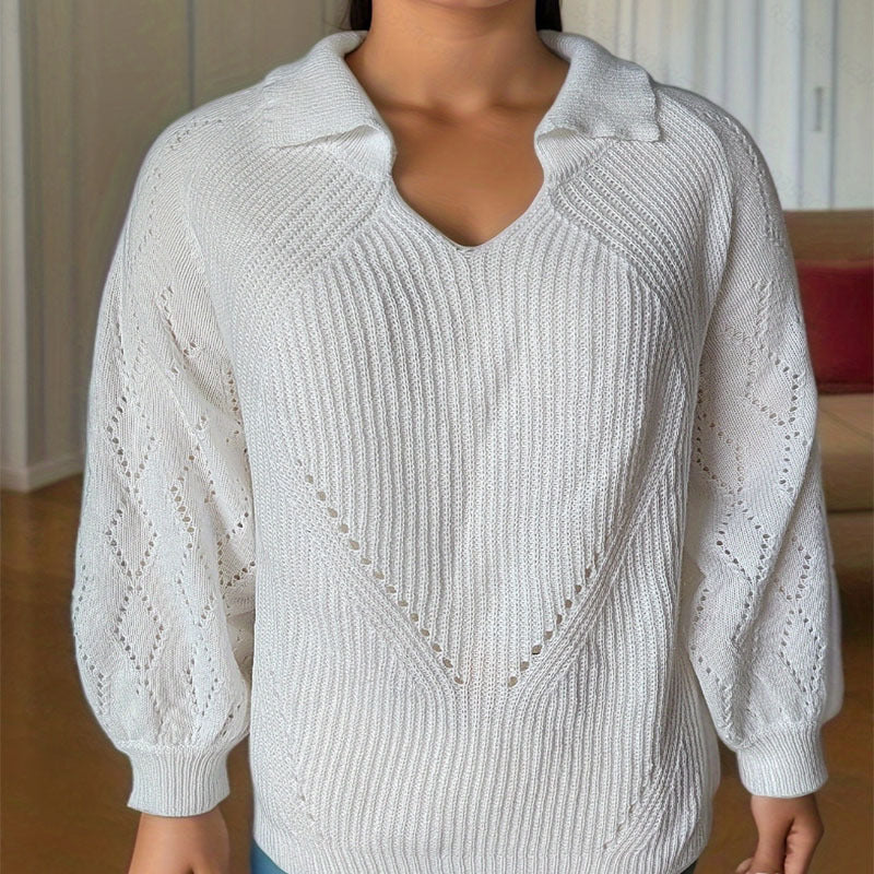 IvyShape | Round Neck Foreign Trade Knitted Sweater