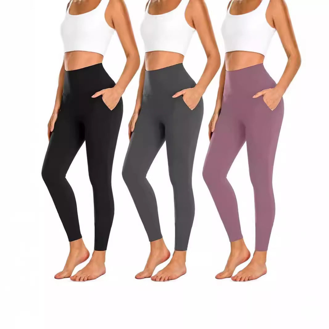 Ladies High-Waisted Sports Leggings with Practical Pockets Ivyshape