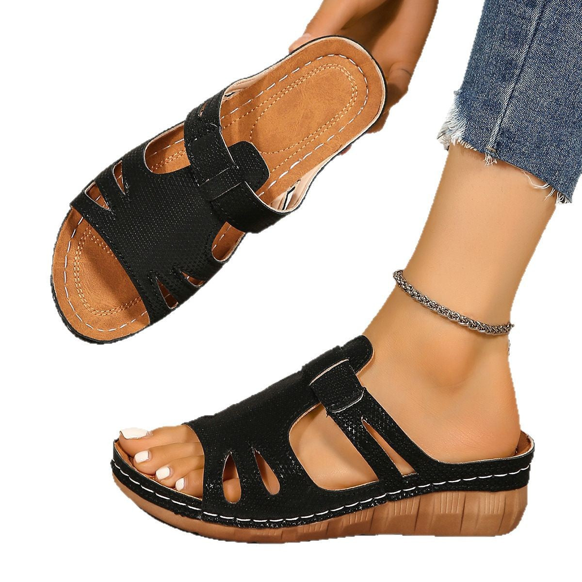 Women's Comfortable Footbed Clogs with Closed Sides and Ergonomic Design Ivyshape