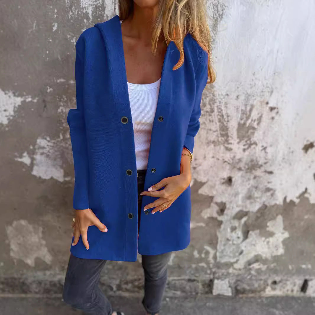Women's fashionable long blazer Ivyshape