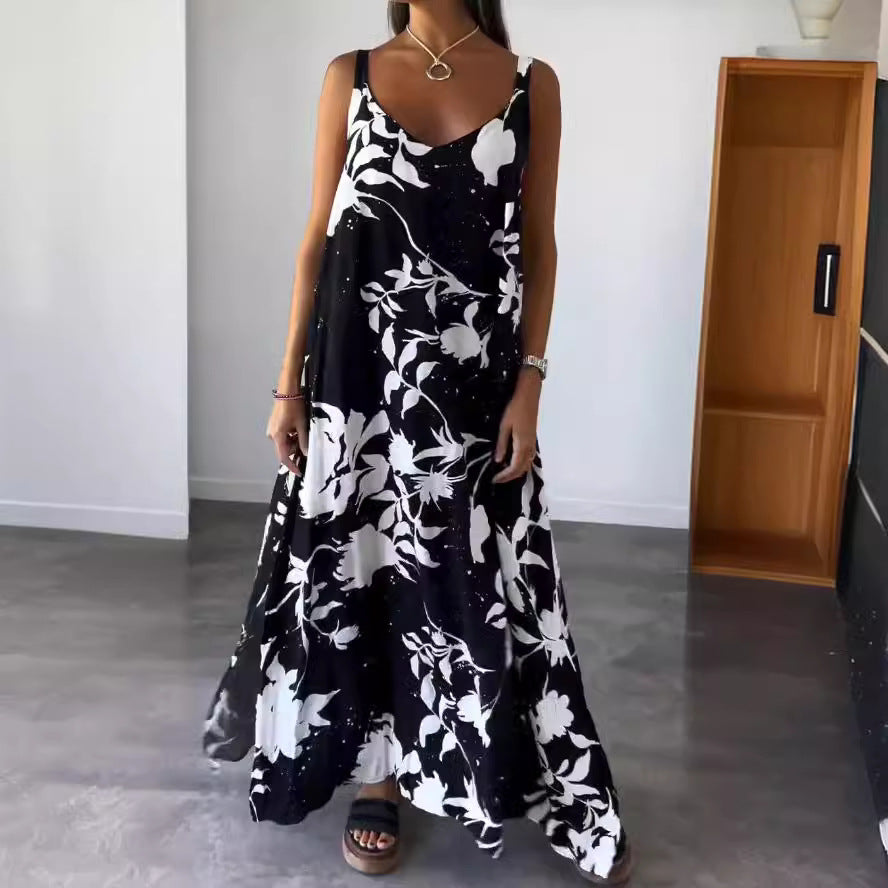 Women Flowing Floral Maxi Dress Ivyshape