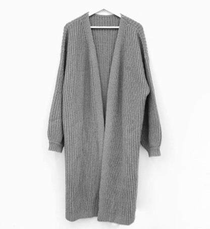 IvyShape | Ribbed Warm Solid Color Sweater Coat