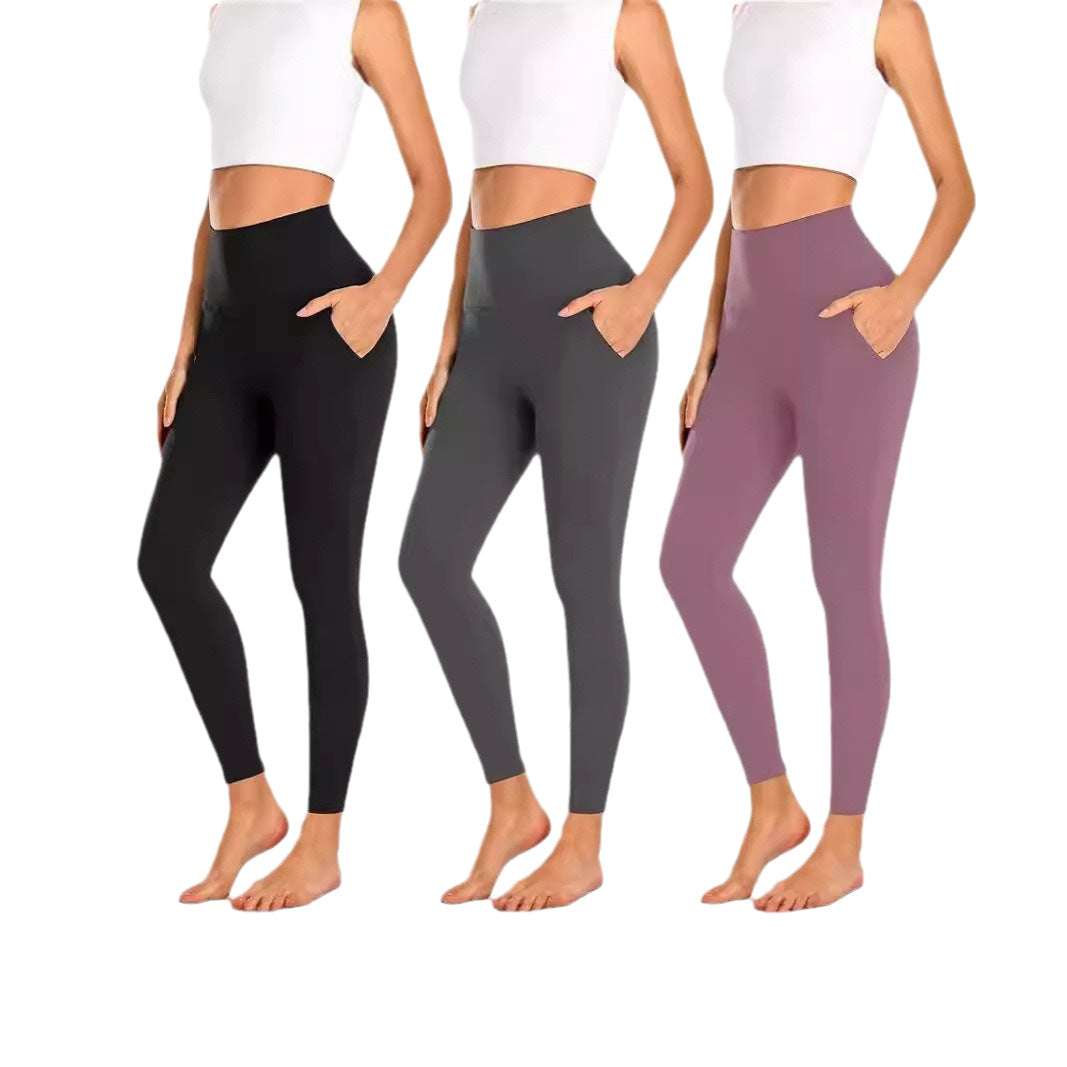 Ladies High-Waisted Sports Leggings with Practical Pockets Ivyshape