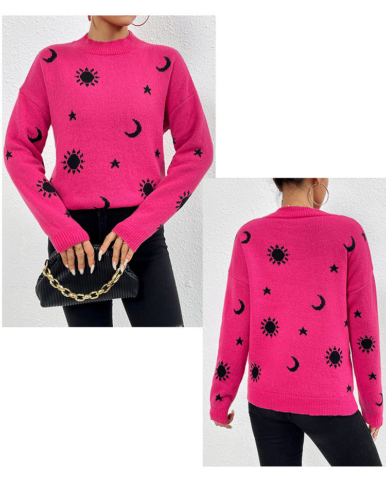 IvyShape | Skull Print Sweater