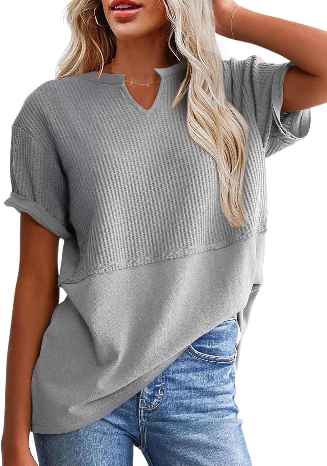 Ladies Leisure Waffle Knit Top Ivyshape