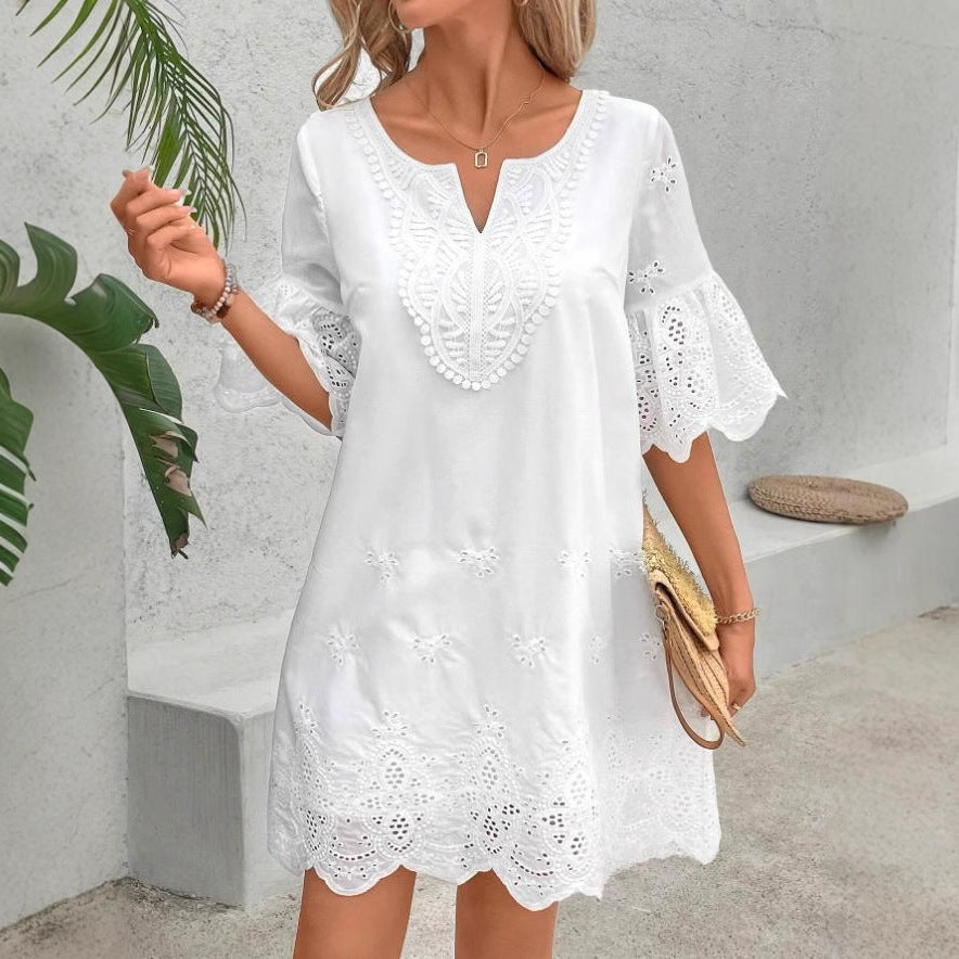 Women's Loose and Elegant Blouse Dress Ivyshape