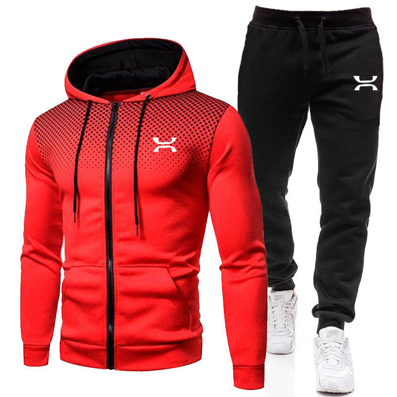 Men's tracksuit with breathable hoodie and comfortable jogging pants Ivyshape