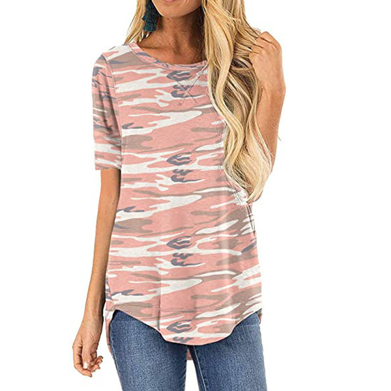 Women's Camouflage T-Shirt with Casual Cut Ivyshape