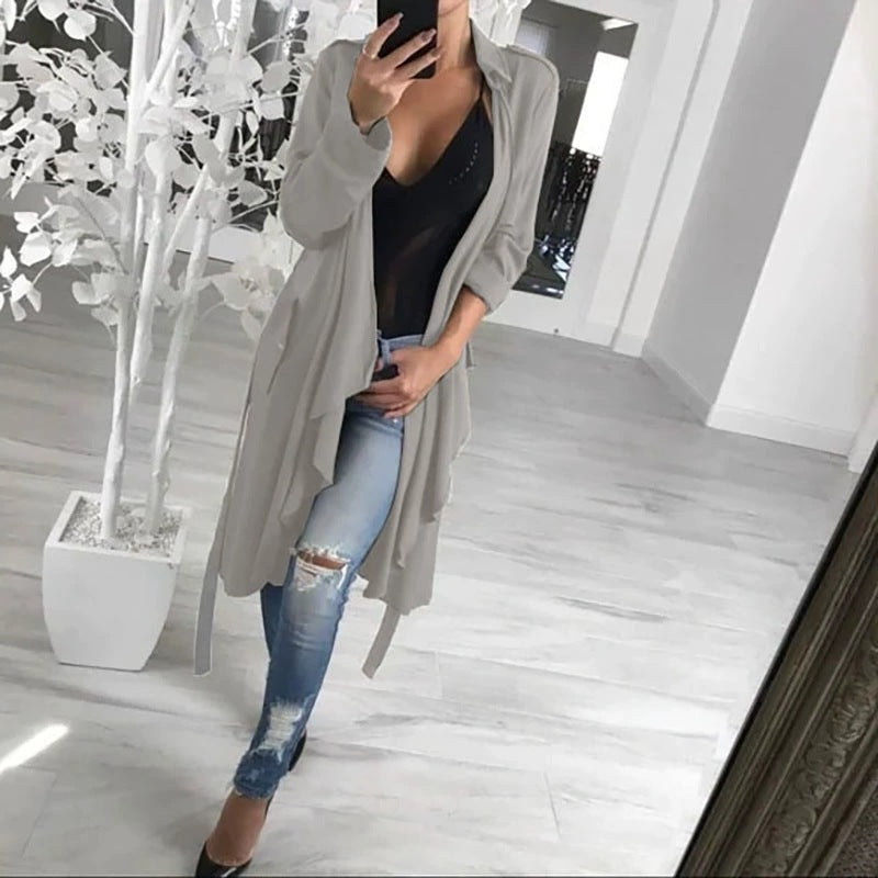 Women's fashionable trench coat Ivyshape