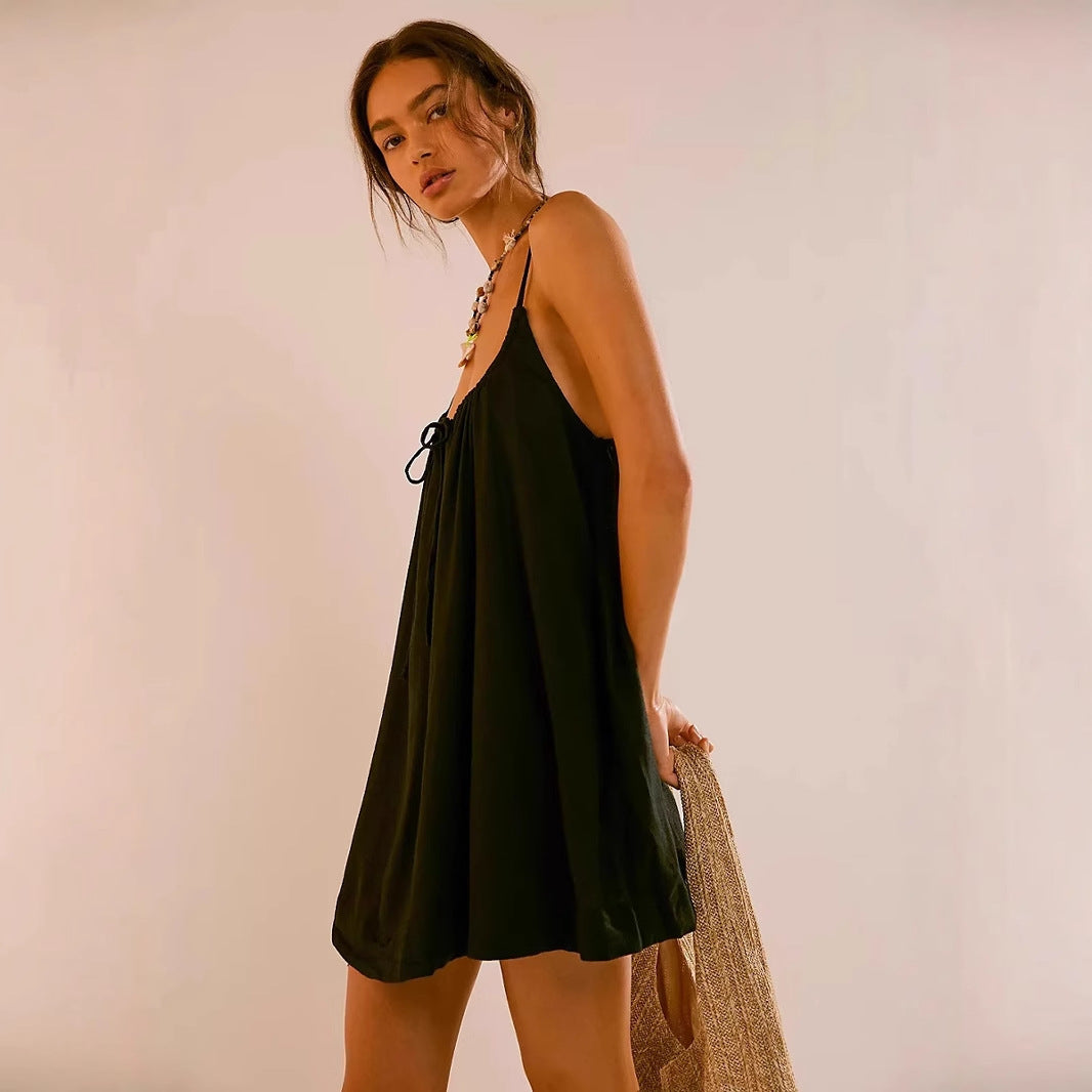 Women loose summer dress Ivyshape