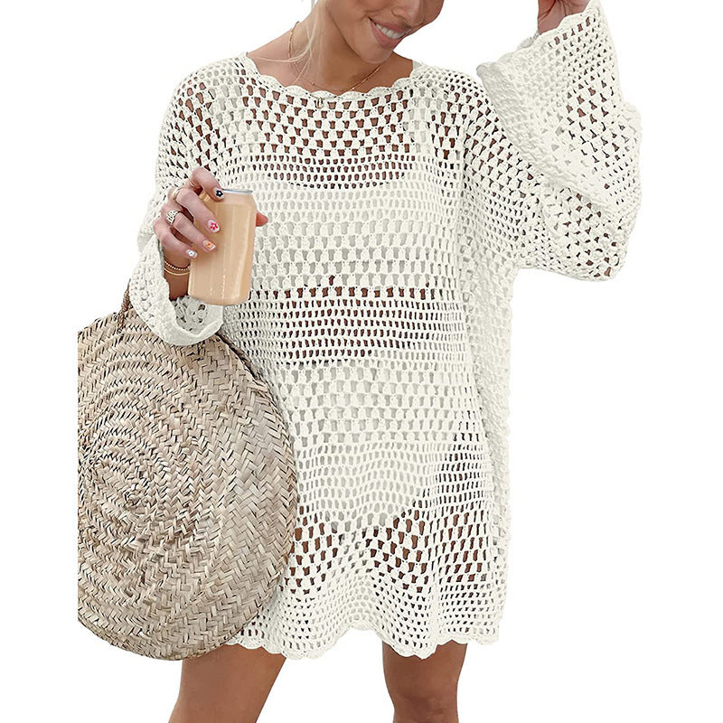Women's Crochet Beach Cover-Up with Airy Fit and Fresh Design Ivyshape