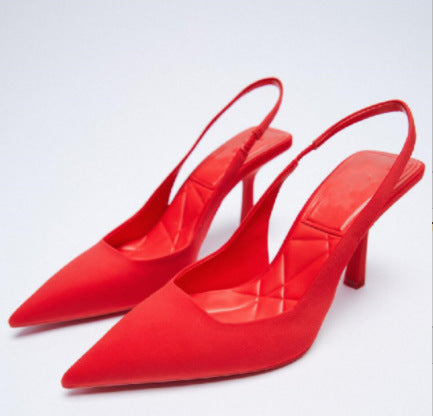 Women's slingback pumps with pointed toe and elegant heel Ivyshape