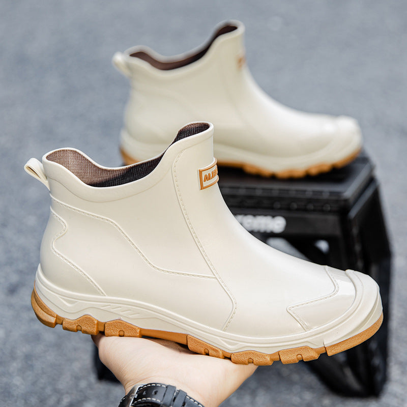 Men's rubber boots with non-slip sole and flexible entry Ivyshape