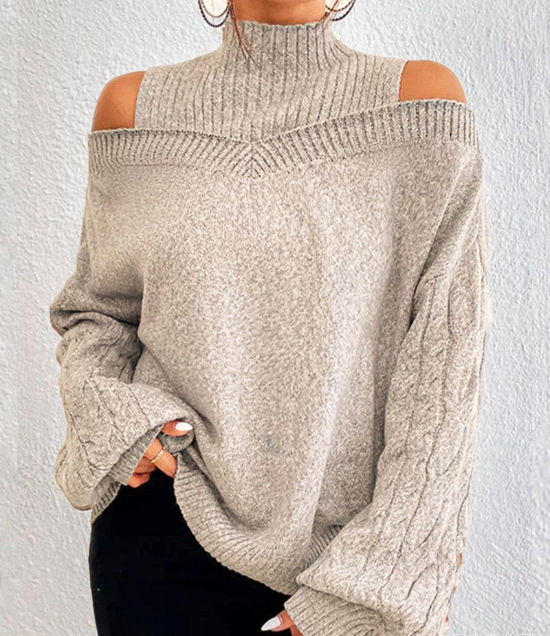 IvyShape | Oversized Cross-Border Knitted Sweater for Women