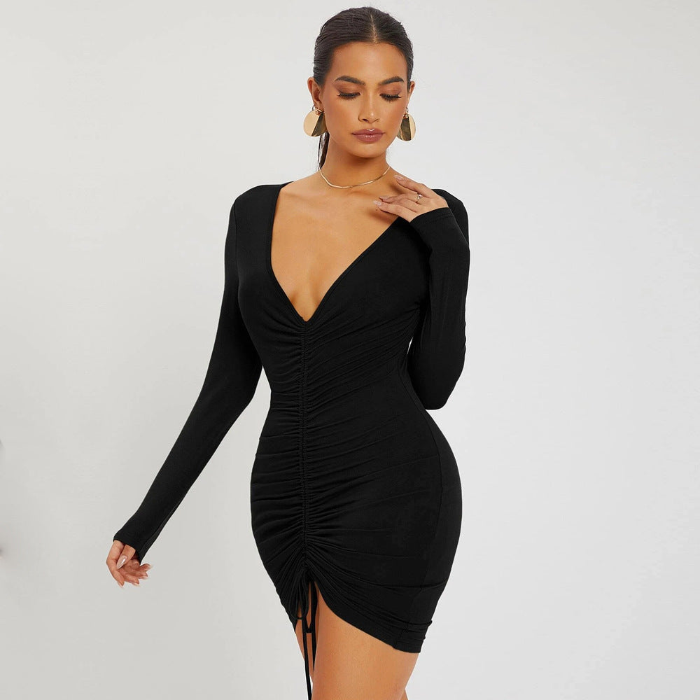 Ivyshape | Ruched Bodycon Mini Dress