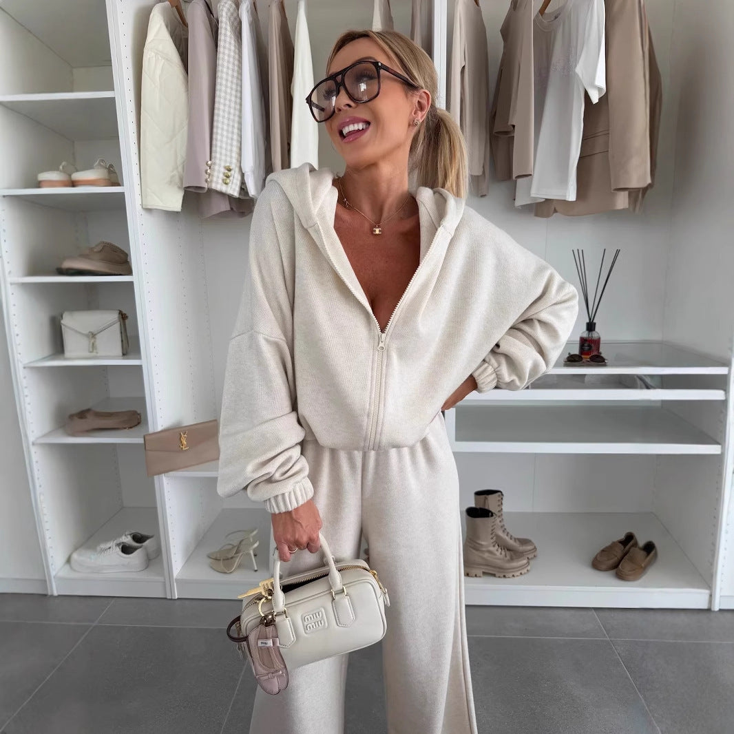 Ladies cozy hoodie jumpsuit Ivyshape