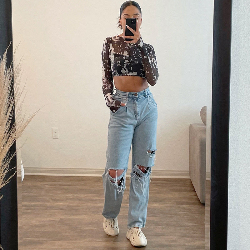 Ladies loose Jeans Shorts Ivyshape