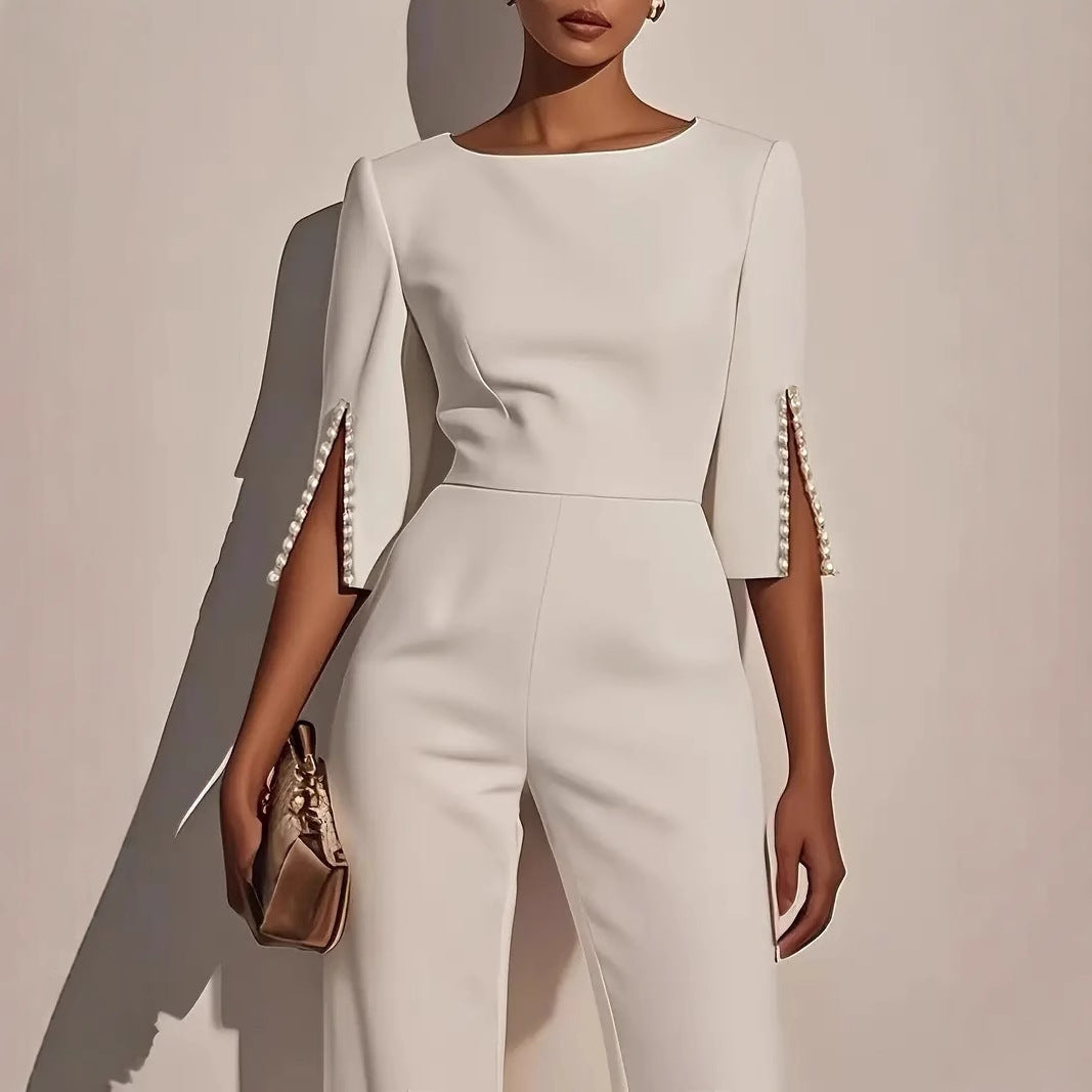 Women's Chic Bell Sleeve Jumpsuit Ivyshape